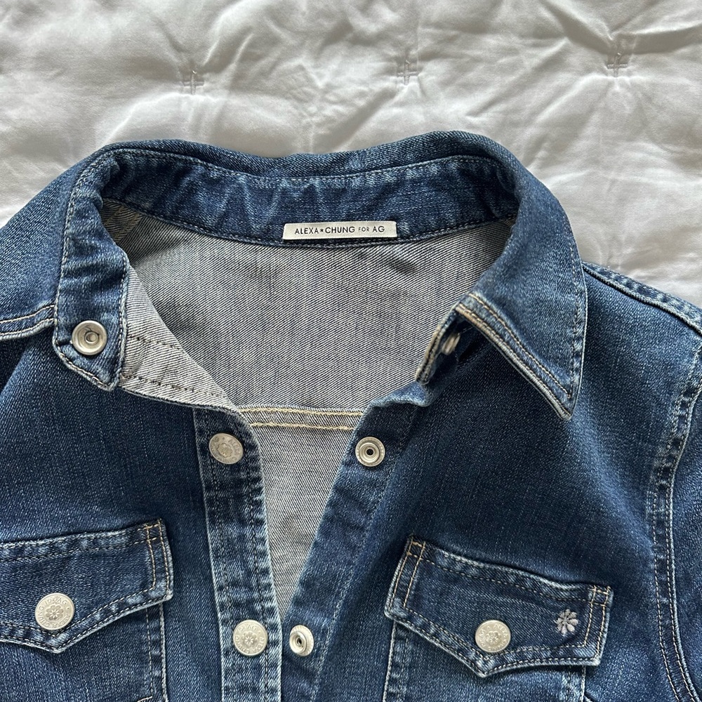 Stunning Hot Denim Dress designed by Alexa Chung By the brand AG